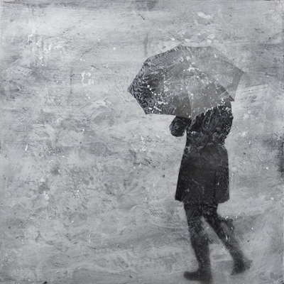 Majestic Rain Photo Encaustic