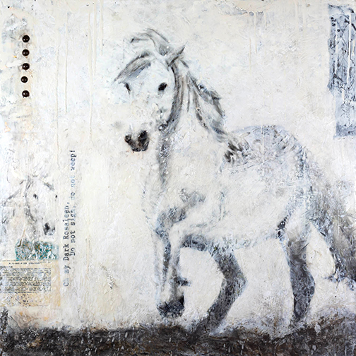 Tissue Paper Printing  Photo Encaustic with Clare O'Neill